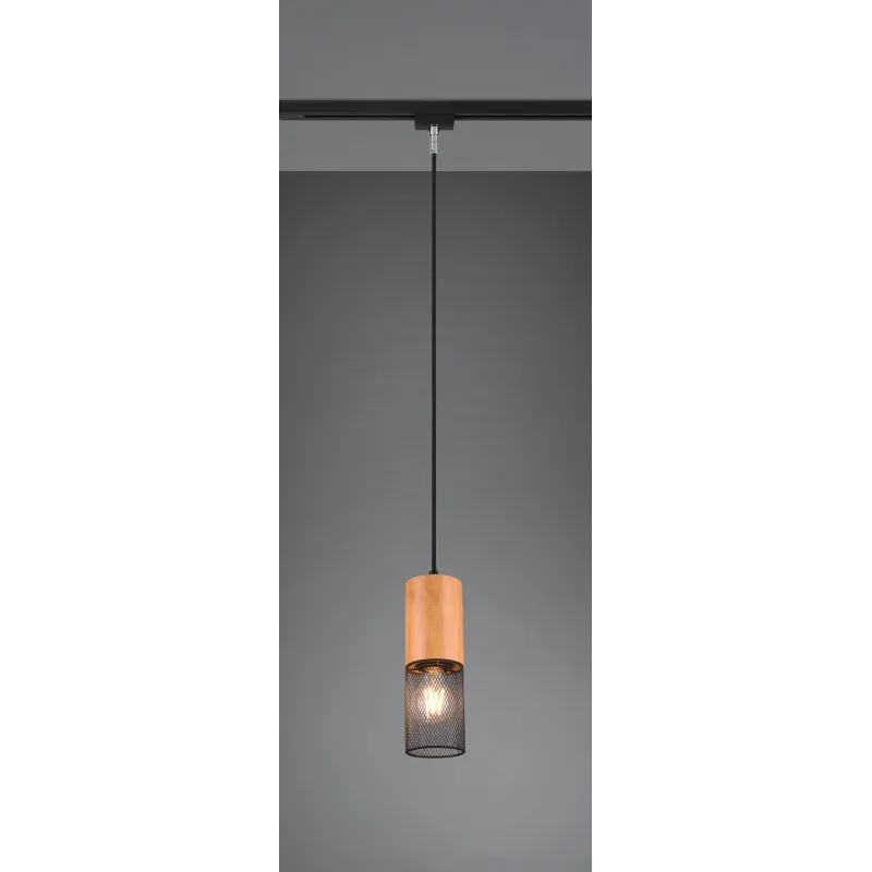 Suspension Intérieur Métal noir mat 230V.