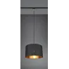 Suspension Intérieur Tissu noir/doré 230V.