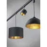 Suspension Intérieur Tissu noir/doré 230V.