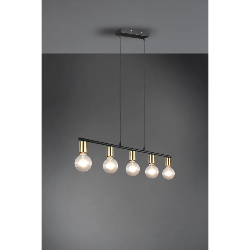Suspension Intérieur Métal Laiton mat 230V.