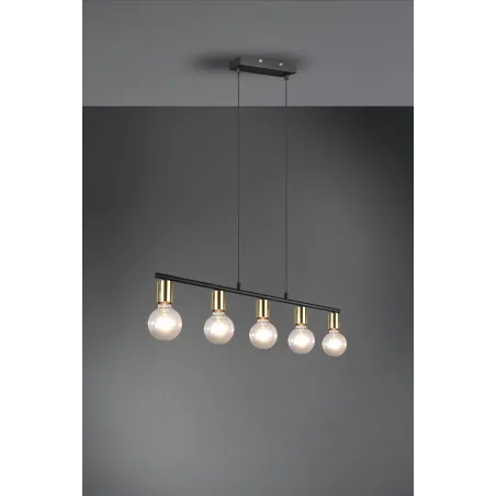Suspension Intérieur Métal Laiton mat 230V.