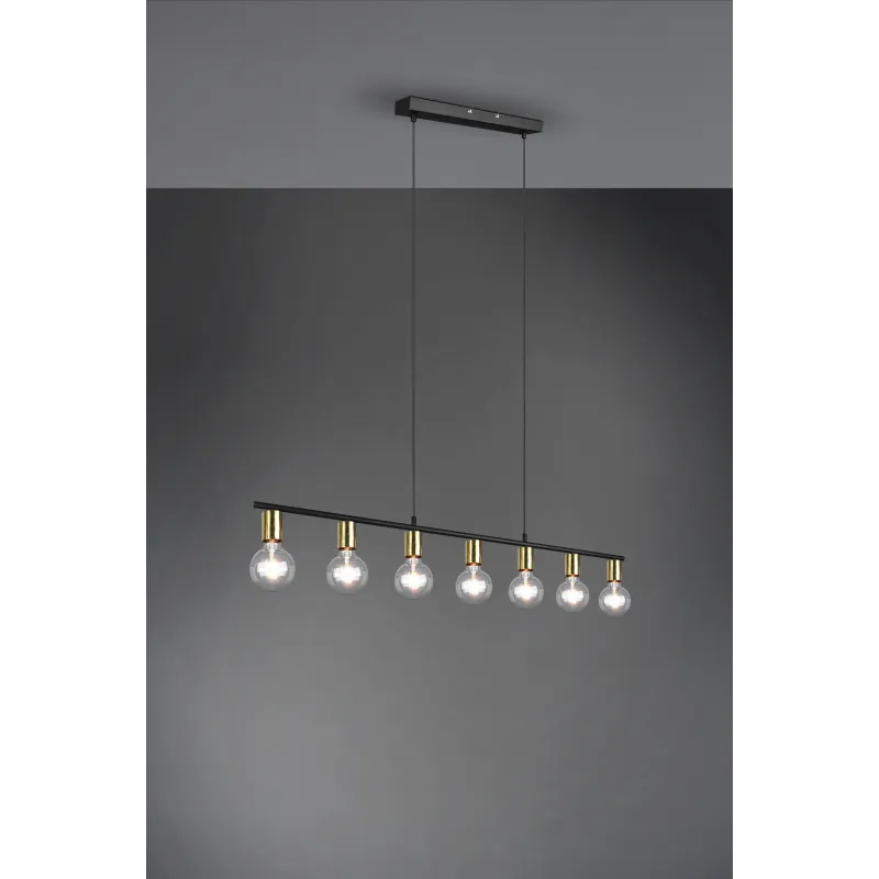 Suspension Intérieur Métal Laiton mat 230V.