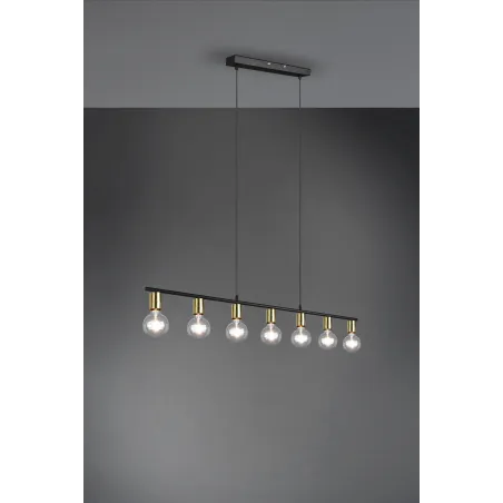 Suspension Intérieur Métal Laiton mat 230V.