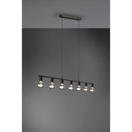 Suspension Intérieur Métal noir mat 230V.