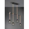 Suspension Intérieur Métal noir mat 230V.
