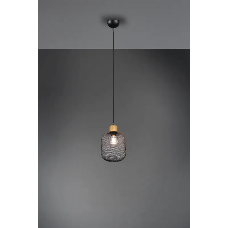 Suspension Intérieur Métal noir mat 230V.