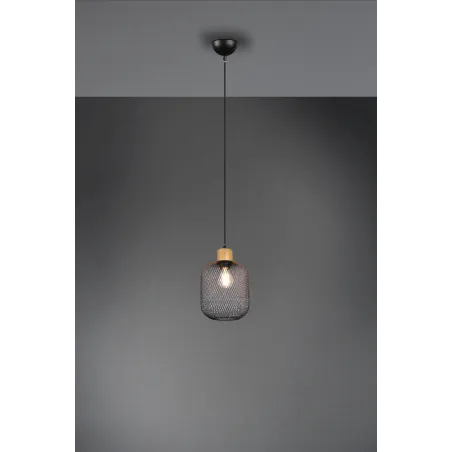 Suspension Intérieur Métal noir mat 230V.
