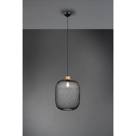 Suspension Intérieur Métal noir mat 230V.