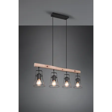 Suspension Intérieur Métal Noir Mat 230V | Luminaire Design Moderne