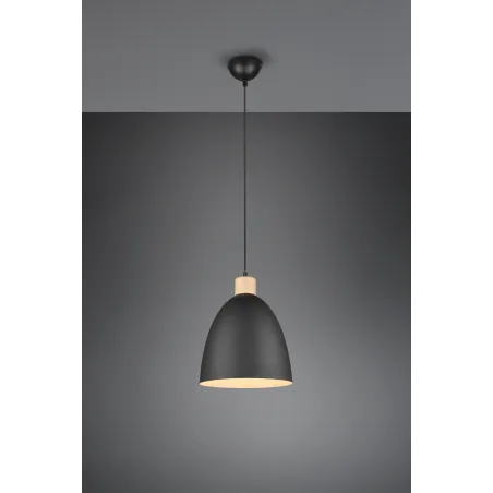 Suspension Intérieur Métal noir mat 230V.