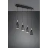 Suspension Intérieur Métal noir mat 230V.