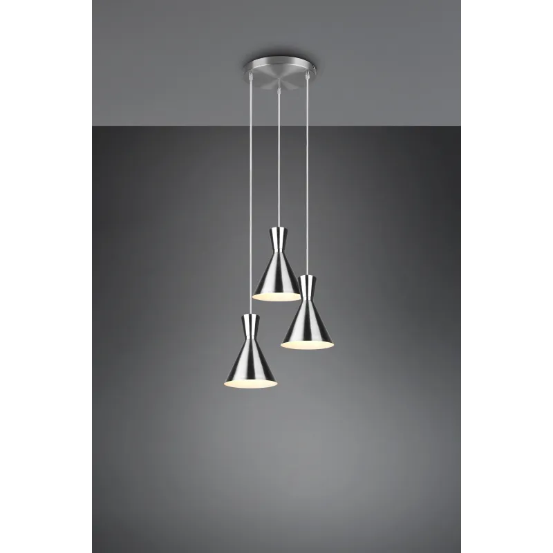 Suspension Intérieur Métal Nickel mat 230V.