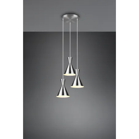 Suspension Intérieur Métal Nickel mat 230V.