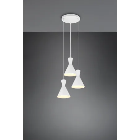 Suspension Intérieur Métal Blanc mat 230V.