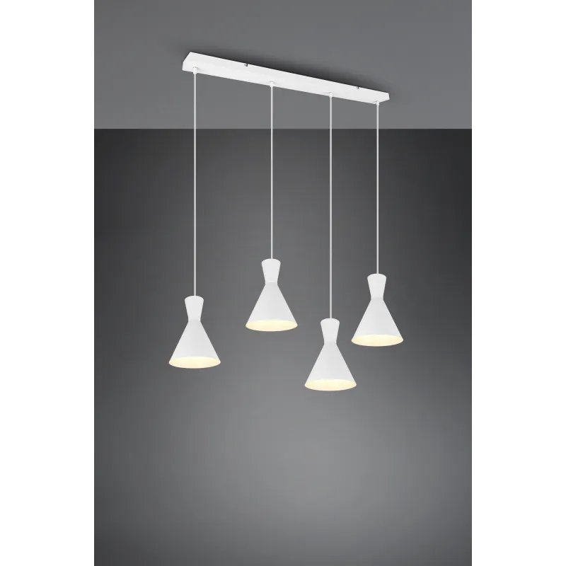 Suspension Intérieur Métal Blanc mat 230V.