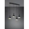 Suspension Intérieur Métal noir mat 230V.