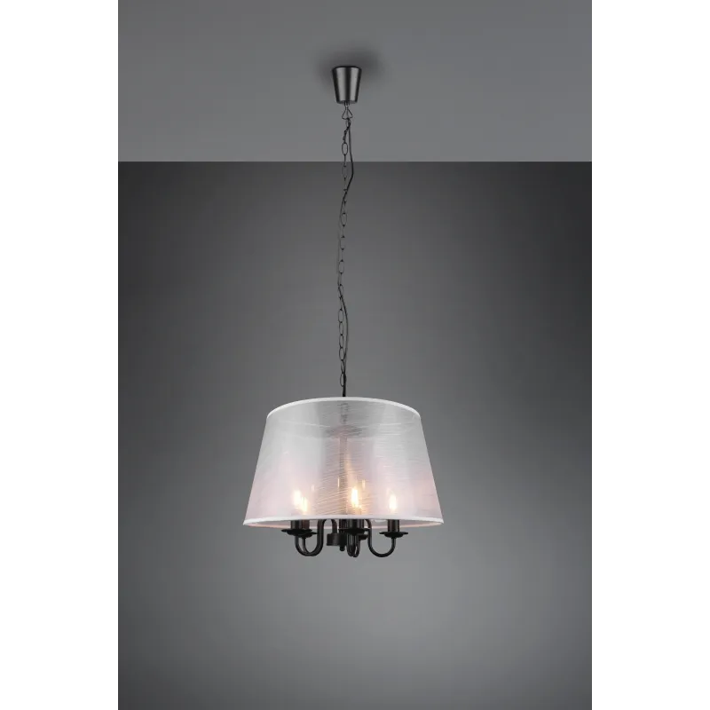 Suspension Intérieur Métal noir mat 230V.