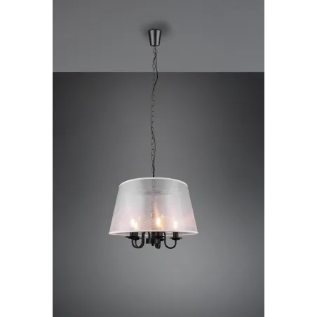 Suspension Intérieur Métal noir mat 230V.