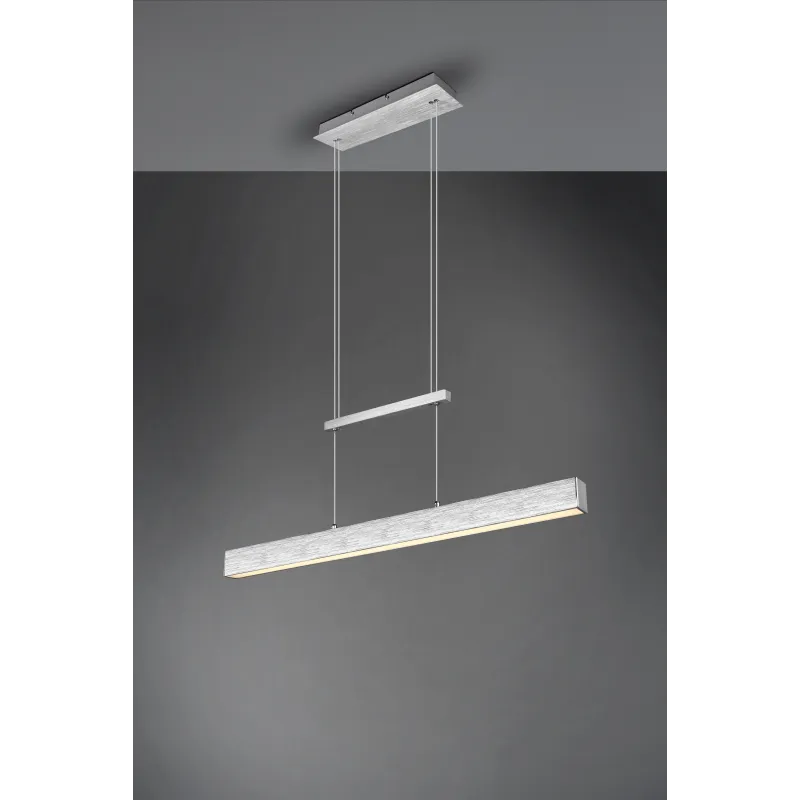 Suspension Intérieur Métal aluminium brossé 230V. LED 3000K 3000lm.