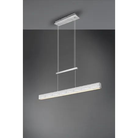 Suspension Intérieur Métal aluminium brossé 230V. LED 3000K 3000lm.