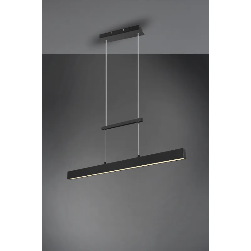 Suspension Intérieur Métal noir mat 230V. LED 3000K 3000lm.