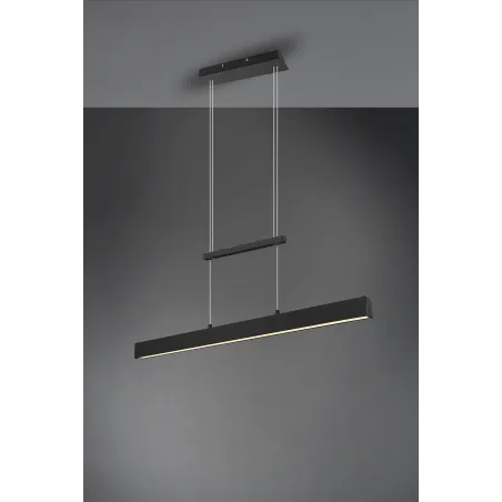 Suspension Intérieur Métal noir mat 230V. LED 3000K 3000lm.