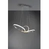 Suspension Intérieur Métal Nickel mat 230V. LED 3000K 3200lm.