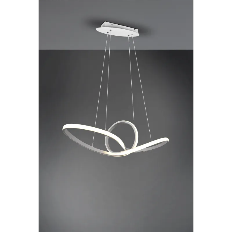 Suspension Intérieur Métal Blanc mat 230V. LED 4000K 3300lm.