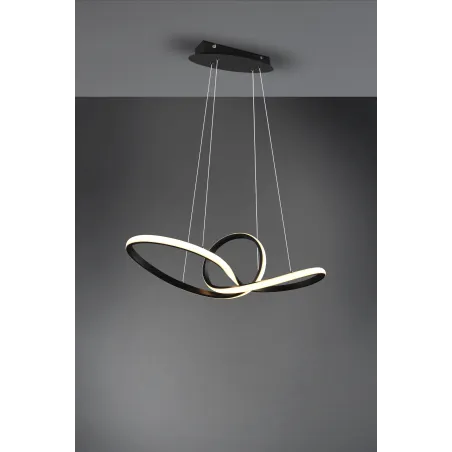 Suspension Intérieur Métal noir mat 230V. LED 3000K 3200lm.