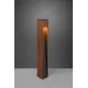 Potelet CANNING borne 80cm extérieure bois naturel gu10