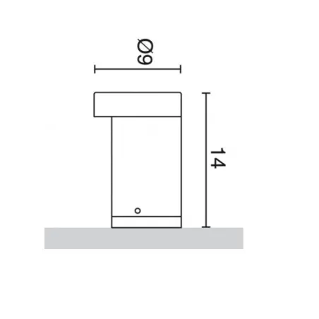 applique inox brossé torche design_e27