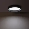 Plafonnier led 20w cct-45cm-3000k-4000k-6000k métal noir