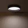 Plafonnier led 20w cct-45cm-3000k-4000k-6000k métal noir