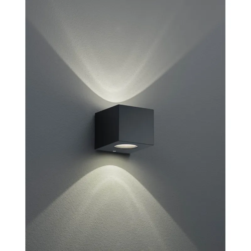 TRIO Applique extérieur noir mat CORDOBA - Pas cher