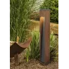 Potelet CANNING borne 80cm extérieure bois naturel gu10