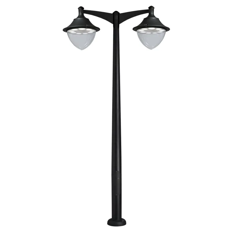Tête  2L. GUNTHER Ø60 IP65 GX53 Noir - Pas cher