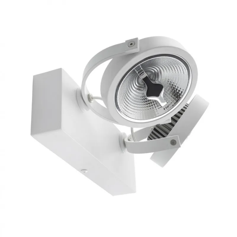 plafonnier blanc applique led orientable variable angle 24°-800 lumens-3000k-4000k-6000k