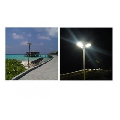 eclairage solaire panneaux 20w-montage sur mat 60mm-15w led-1500 lumens ip65-parking allée jardin