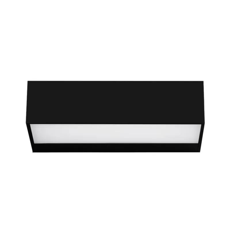 applique exterieur led rectangulaire noire 600lumens 17cm etanche ip65
