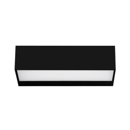 applique exterieur led rectangulaire noire 600lumens 17cm etanche ip65
