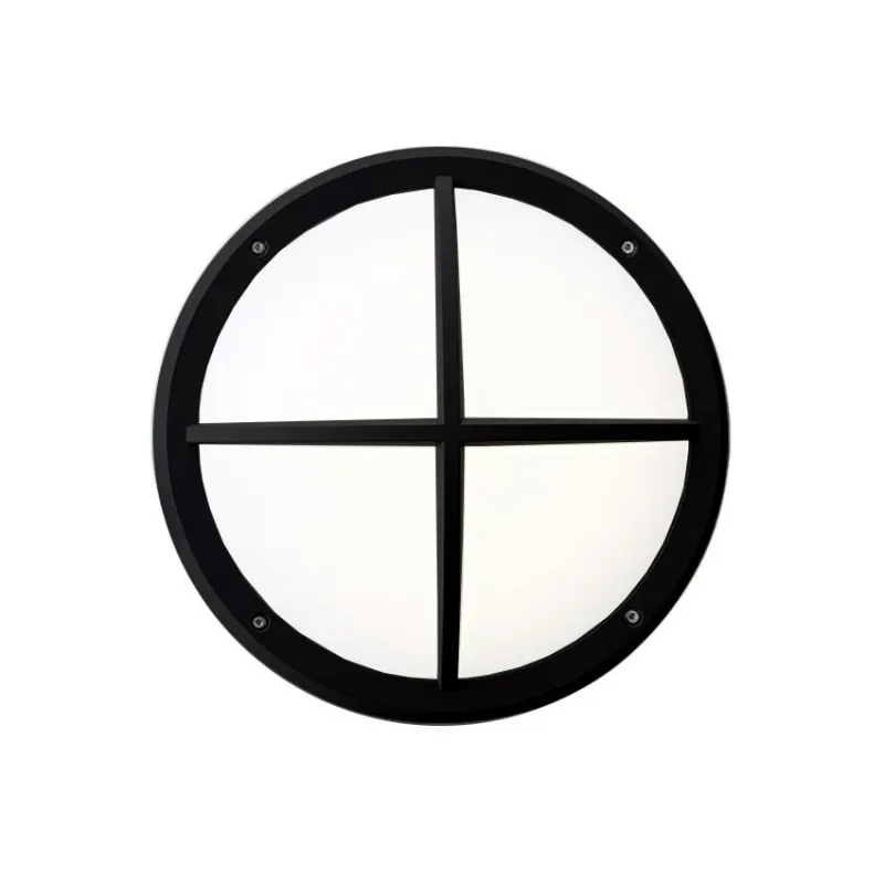 applique exterieur led rectangulaire noire 600lumens 17cm etanche ip65