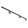 PURI TRACK, kit rail 1 allumage, noir, GU10/LED GU10 51mm, 3x 12,9W, 2 rails de 1m, 3 spots, 1 connecteur et 2 embouts inclus
