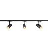 NOBLO SPOT, kit rail 1 allumage, intérieur, noir, LED, 22,5W, 2700K, 2 rails de 1m, 3 spots, 1 connecteur et 2 embouts inclus