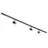 NOBLO SPOT, kit rail 1 allumage, intérieur, noir, LED, 22,5W, 2700K, 2 rails de 1m, 3 spots, 1 connecteur et 2 embouts inclus