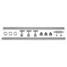 PURI TRACK, kit rail 1 allumage,gris, GU10/LED GU10 51mm, 3x 12,9W, 2 rails de 1m, 3 spots, 1 connecteur et 2 embouts inclus