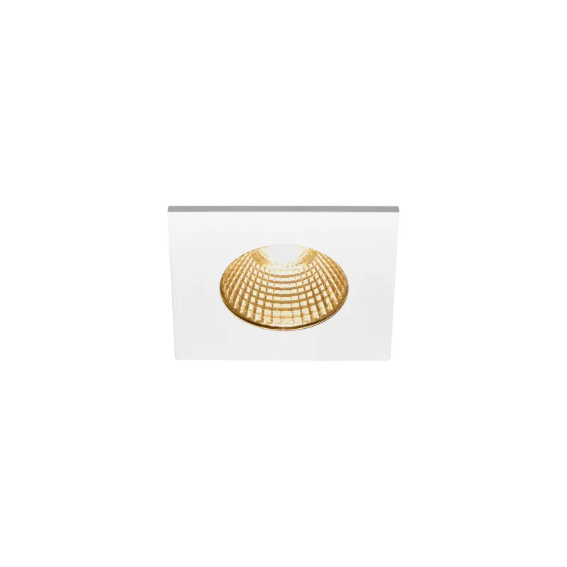 PATTA-I, encastré de plafond intérieur/extérieur, carré, blanc mat, LED, 7,3W, 1800-3000K, IP20/IP65, Dim to warm, variable
