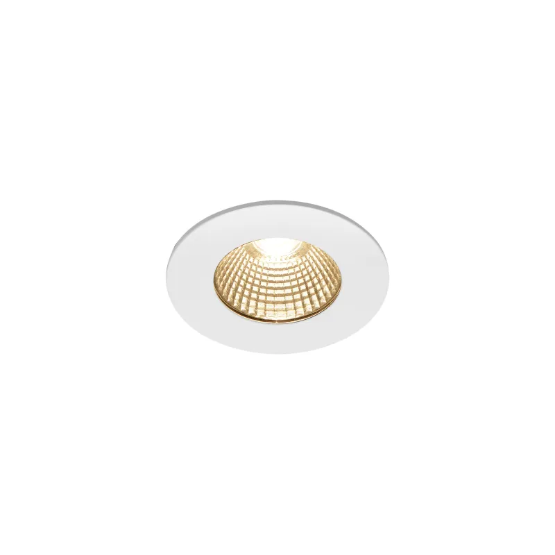 PATTA-I, encastré de plafond intérieur/extérieur, rond, blanc mat, LED, 7,3W, 1800-3000K, IP20/IP65, Dim to warm, variable