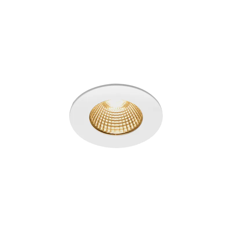 PATTA-I, encastré de plafond intérieur/extérieur, rond, blanc mat, LED, 7,3W, 1800-3000K, IP20/IP65, Dim to warm, variable