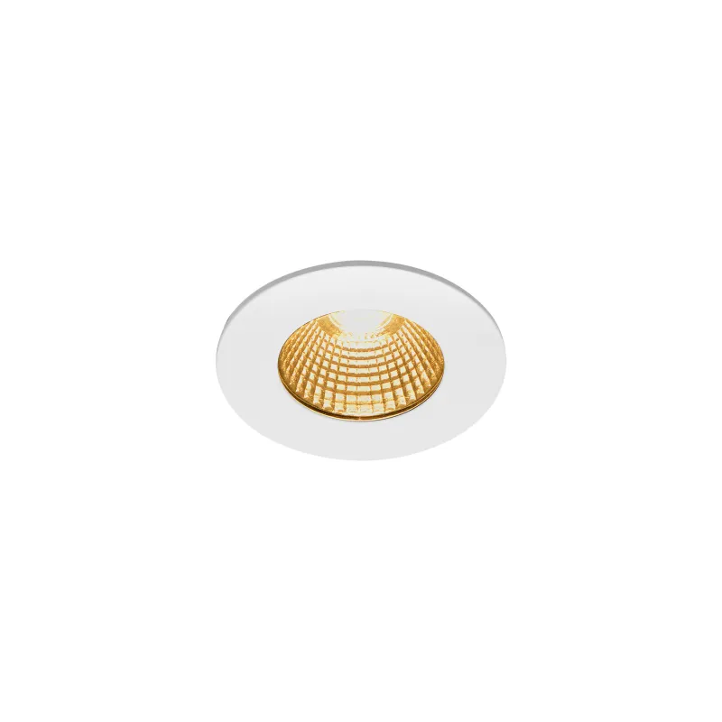 PATTA-I, encastré de plafond intérieur/extérieur, rond, blanc mat, LED, 7,3W, 1800-3000K, IP20/IP65, Dim to warm, variable