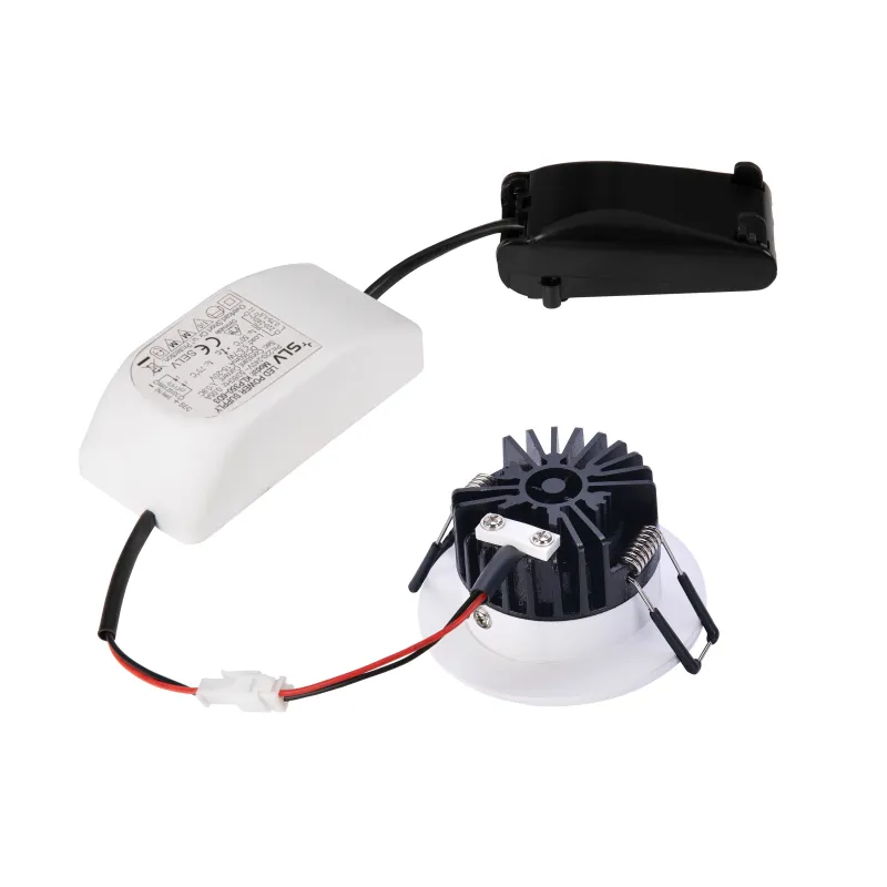 PATTA-I, encastré de plafond intérieur/extérieur, rond, blanc mat, LED, 7,3W, 1800-3000K, IP20/IP65, Dim to warm, variable